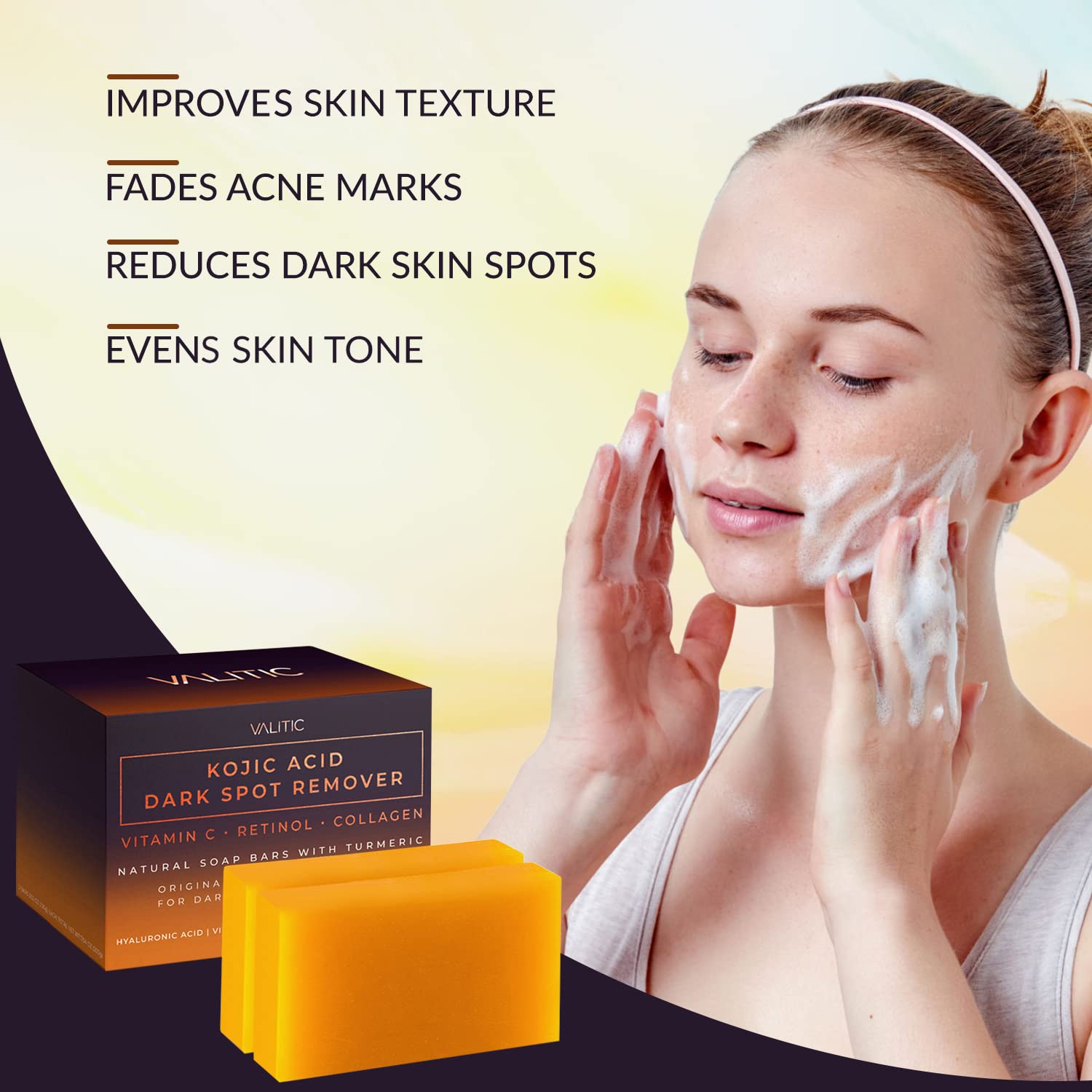 Kojic Acid Dark Spot Remover Soap Bars 